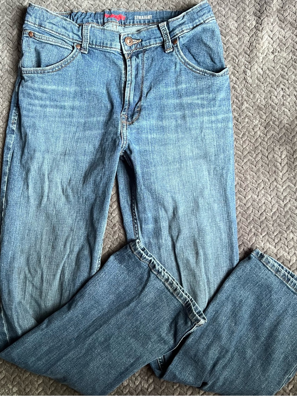 Wrangler Boys Blue Straight Leg Jeans